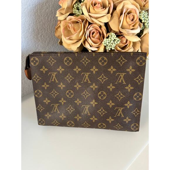 Louis Vuitton Vintage Monogram Toiletry 26 Clutch Bag Cosmetic Case 1979 France - Picture 4 of 14